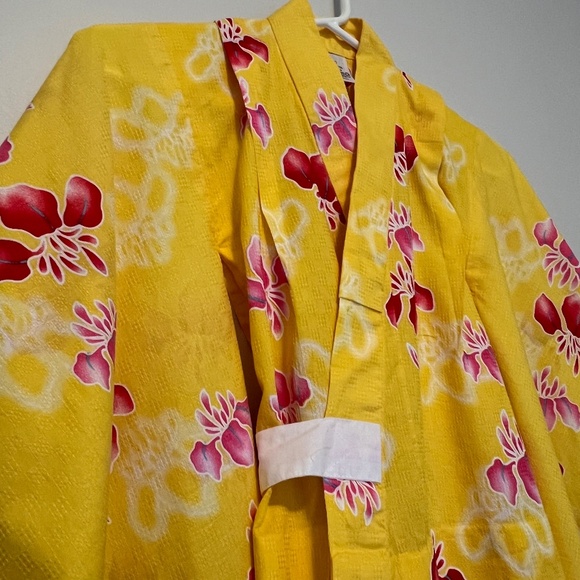 Japanese YUKATA KIMONO +OBI SET for 130cm Girl - Picture 3 of 6